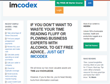 Tablet Screenshot of imcodex.com